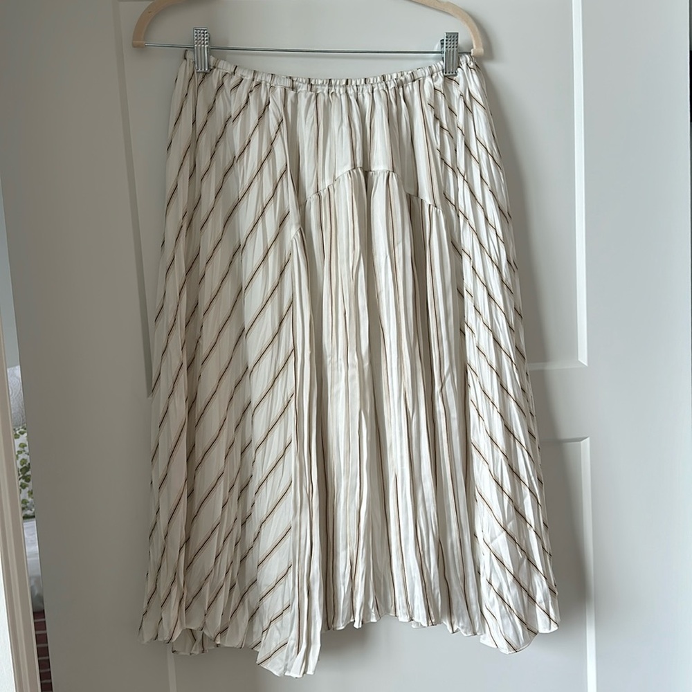 Vince Midi Skirt with Pleats